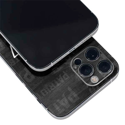 NFL New England Patriots Black & White iPhone 12 Pro Max Skin